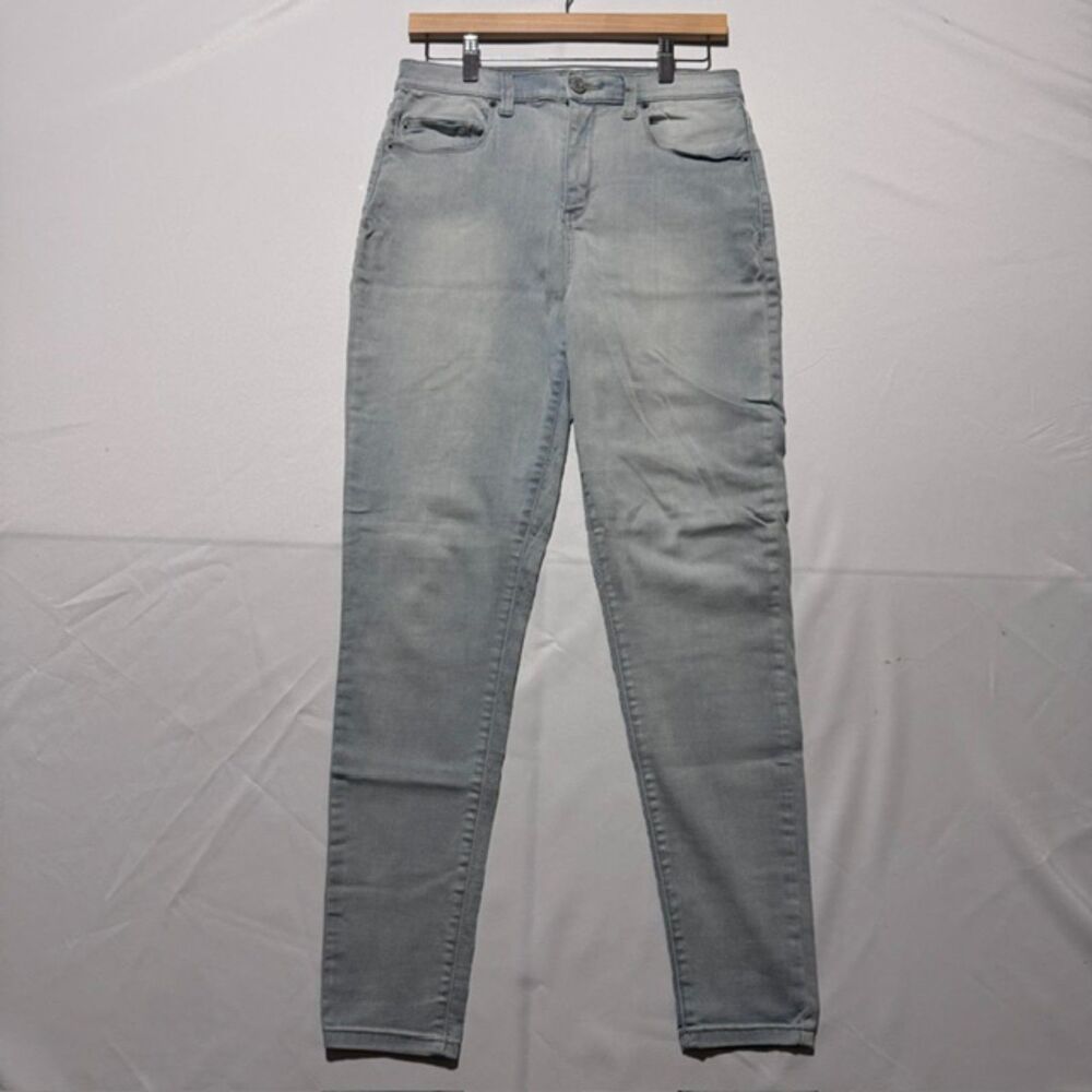 Mudd FLX Stretch Super High Rise Jean Leggings Light Wash Denim | Size 13